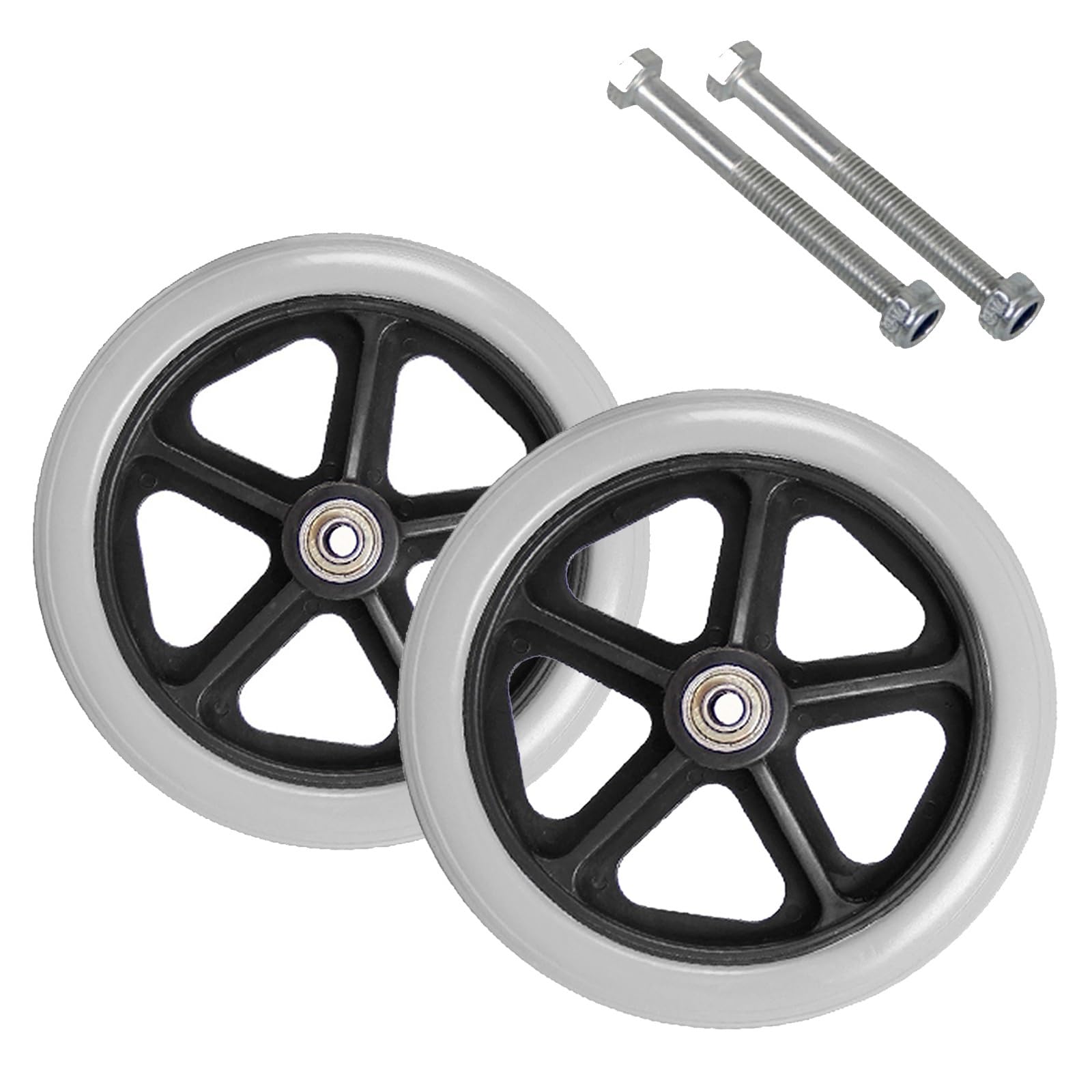 Amazon.co.jp: 2個入 車いす フロントキャスター、車椅子用